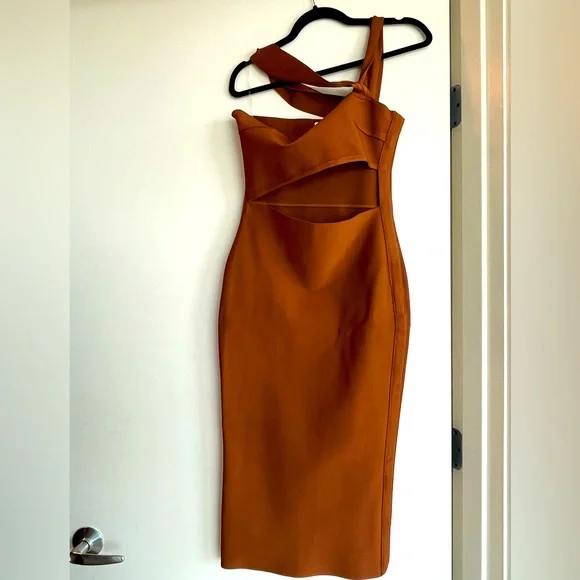 House of CB | Dresses | Beautiful Vintage House Of Cb Mocha Bodycon Dress |  Poshmark
